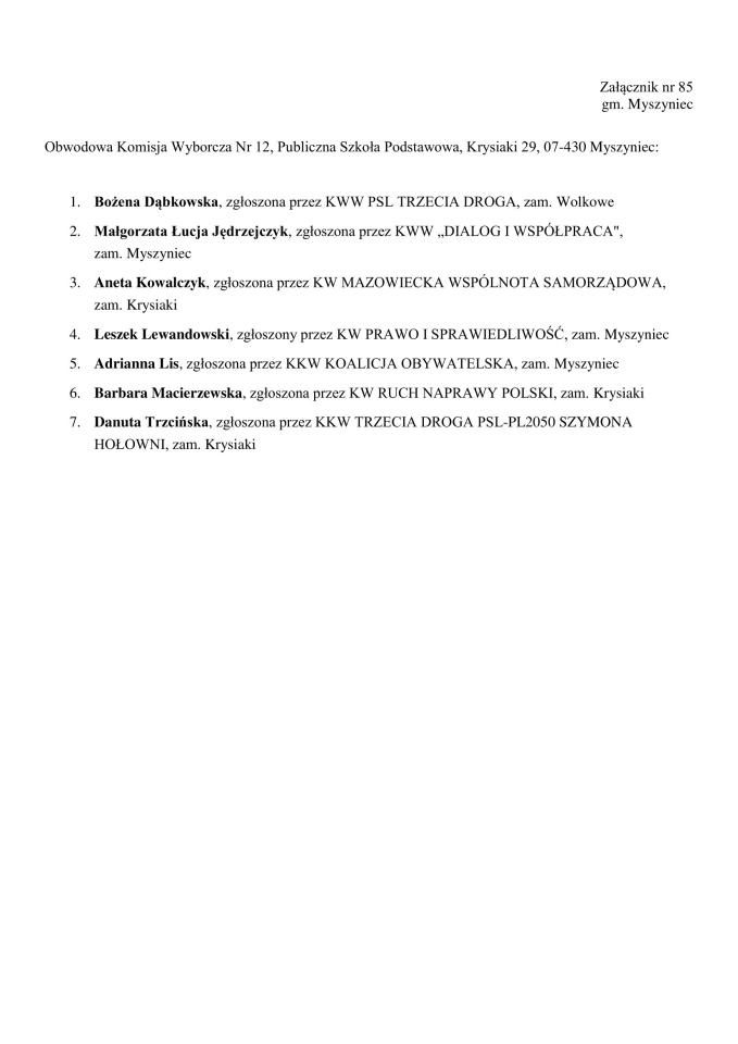 Obwodowe Komisje Wyborcze. Wybory samorządowe 2024 [18.03.2024] - zdjęcie #157 - eOstroleka.pl