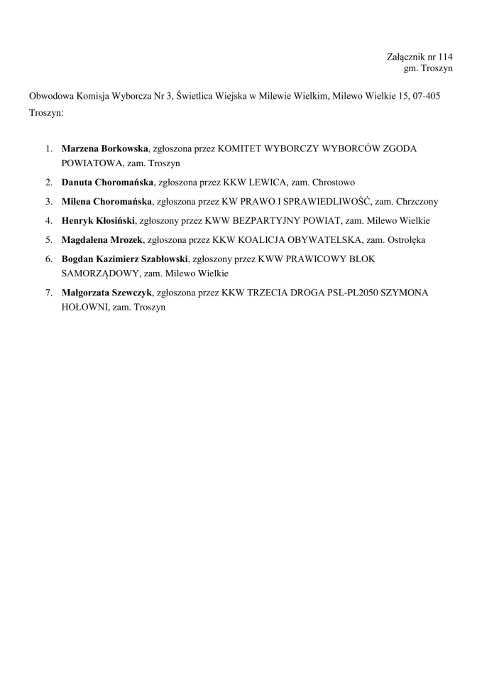 Obwodowe Komisje Wyborcze. Wybory samorządowe 2024 [18.03.2024] - zdjęcie #121 - eOstroleka.pl