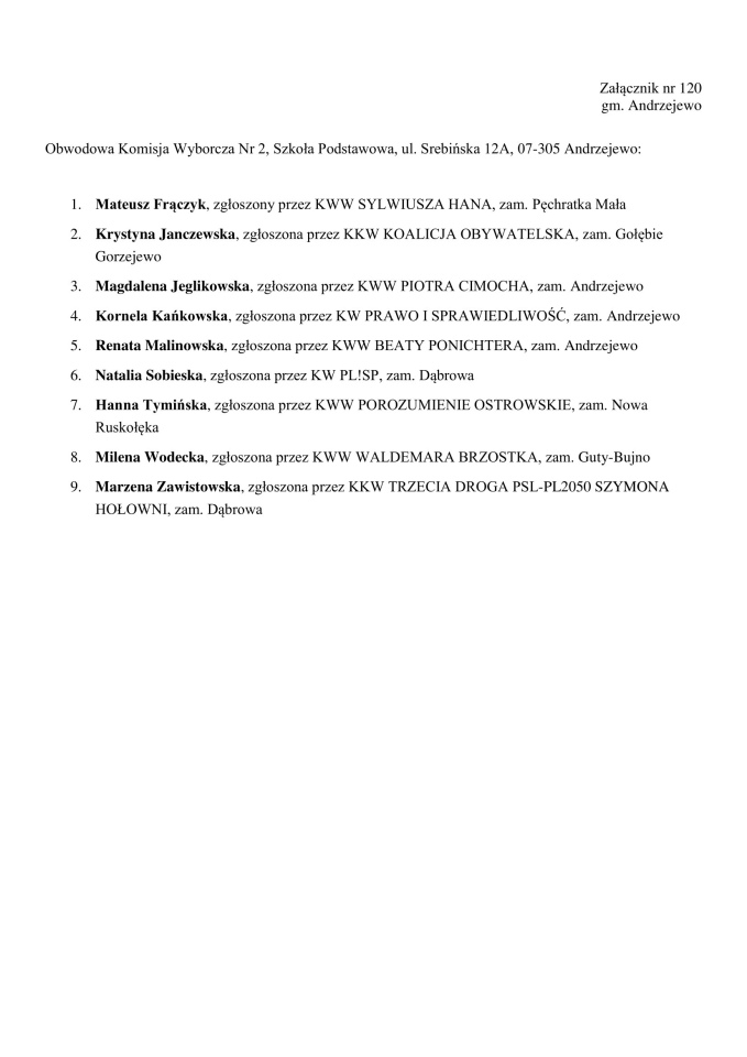 Obwodowe Komisje Wyborcze. Wybory samorządowe 2024 [18.03.2024] - zdjęcie #109 - eOstroleka.pl
