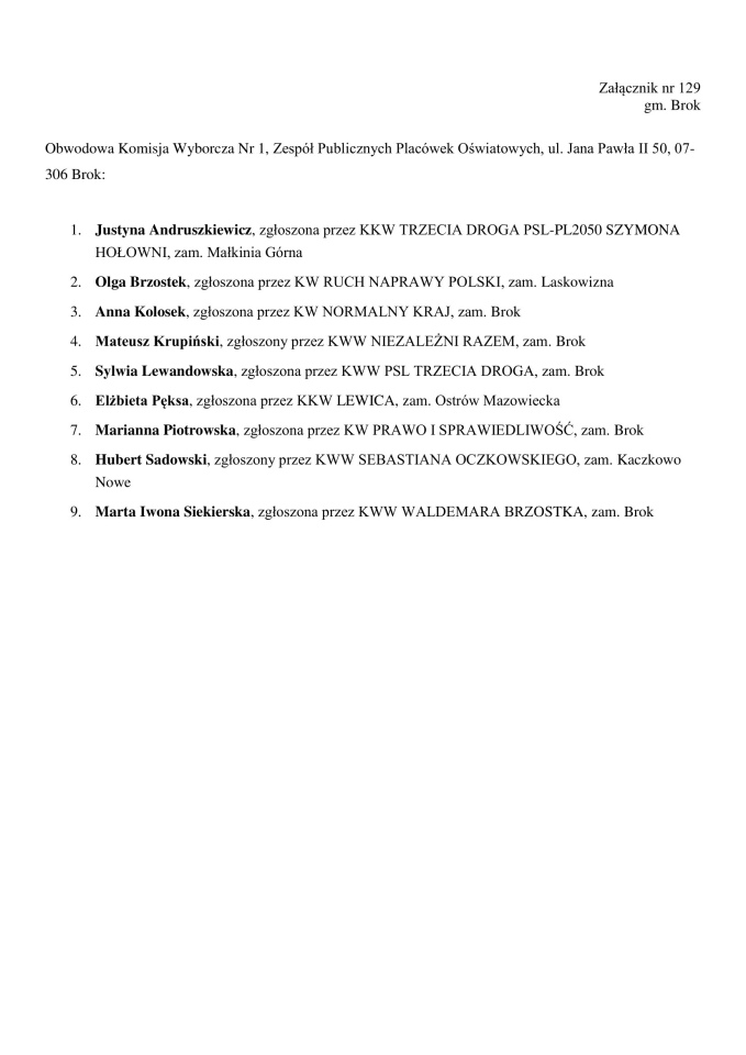 Obwodowe Komisje Wyborcze. Wybory samorządowe 2024 [18.03.2024] - zdjęcie #91 - eOstroleka.pl