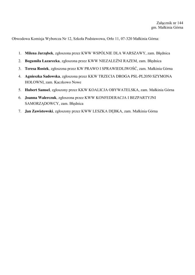 Obwodowe Komisje Wyborcze. Wybory samorządowe 2024 [18.03.2024] - zdjęcie #61 - eOstroleka.pl