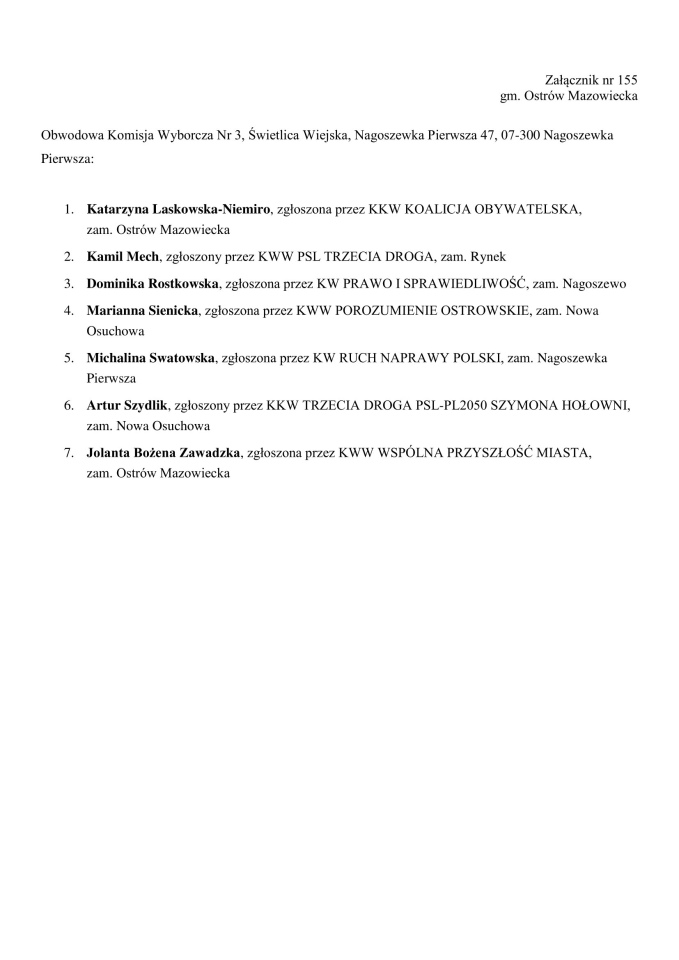 Obwodowe Komisje Wyborcze. Wybory samorządowe 2024 [18.03.2024] - zdjęcie #39 - eOstroleka.pl