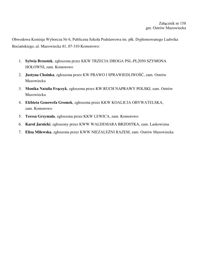 Obwodowe Komisje Wyborcze. Wybory samorządowe 2024 [18.03.2024] - zdjęcie #33 - eOstroleka.pl
