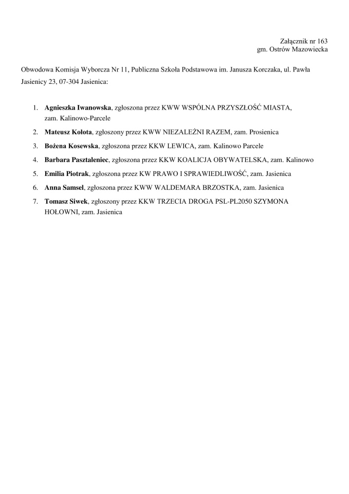 Obwodowe Komisje Wyborcze. Wybory samorządowe 2024 [18.03.2024] - zdjęcie #134 - eOstroleka.pl