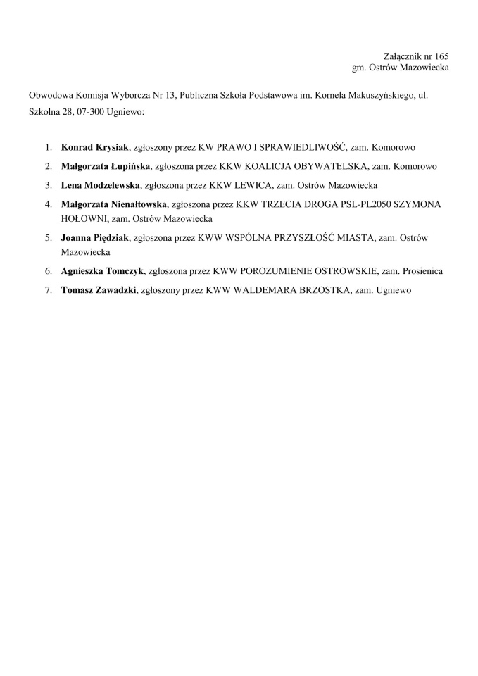 Obwodowe Komisje Wyborcze. Wybory samorządowe 2024 [18.03.2024] - zdjęcie #130 - eOstroleka.pl