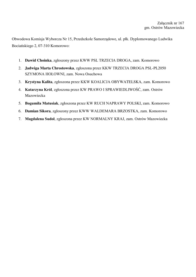 Obwodowe Komisje Wyborcze. Wybory samorządowe 2024 [18.03.2024] - zdjęcie #126 - eOstroleka.pl
