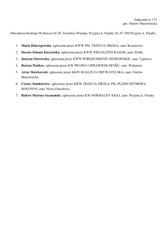Obwodowe Komisje Wyborcze. Wybory samorządowe 2024 [18.03.2024] - zdjęcie #116 - eOstroleka.pl