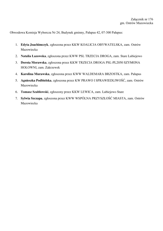 Obwodowe Komisje Wyborcze. Wybory samorządowe 2024 [18.03.2024] - zdjęcie #108 - eOstroleka.pl