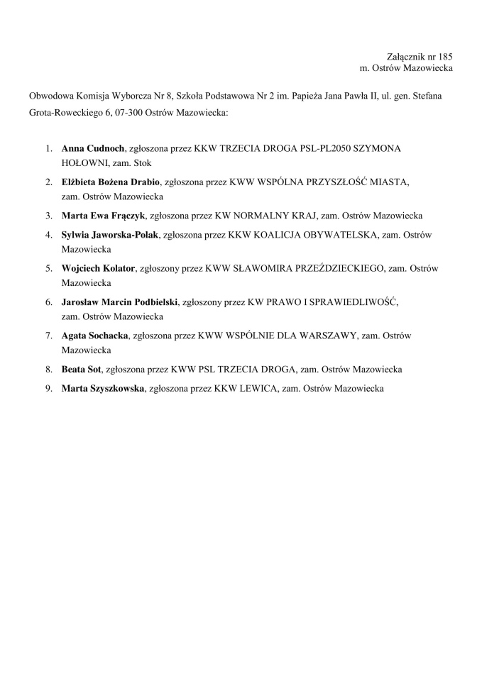 Obwodowe Komisje Wyborcze. Wybory samorządowe 2024 [18.03.2024] - zdjęcie #90 - eOstroleka.pl