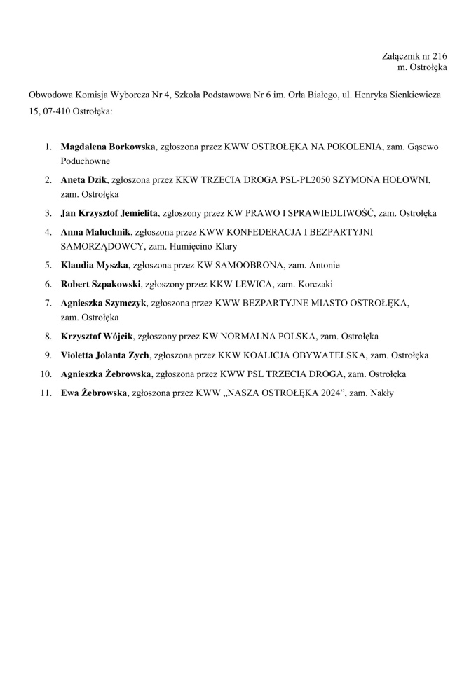 Obwodowe Komisje Wyborcze. Wybory samorządowe 2024 [18.03.2024] - zdjęcie #28 - eOstroleka.pl