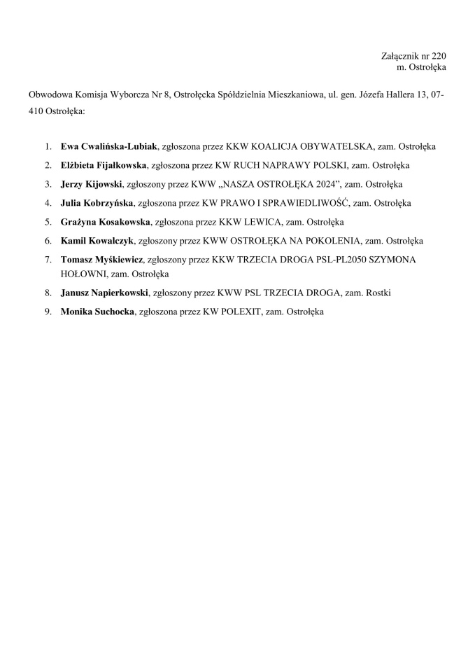 Obwodowe Komisje Wyborcze. Wybory samorządowe 2024 [18.03.2024] - zdjęcie #22 - eOstroleka.pl