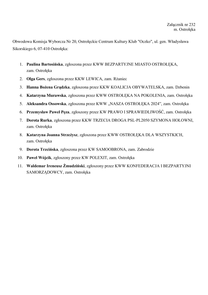 Obwodowe Komisje Wyborcze. Wybory samorządowe 2024 [18.03.2024] - zdjęcie #10 - eOstroleka.pl