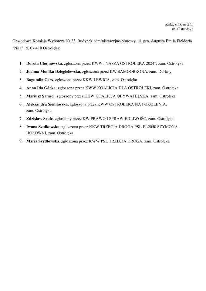Obwodowe Komisje Wyborcze. Wybory samorządowe 2024 [18.03.2024] - zdjęcie #7 - eOstroleka.pl