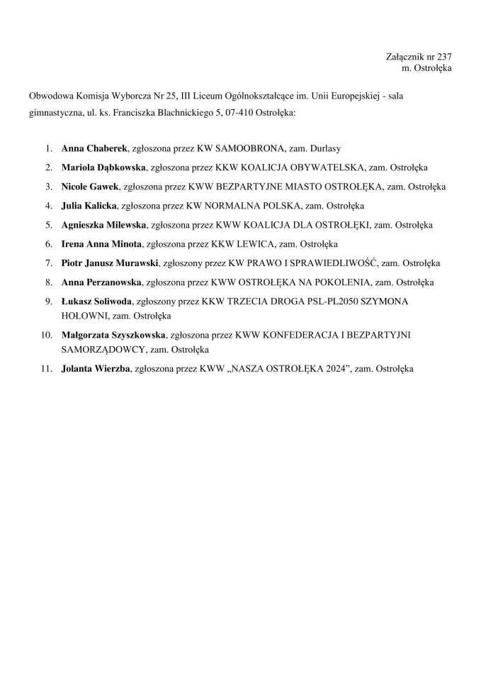 Obwodowe Komisje Wyborcze. Wybory samorządowe 2024 [18.03.2024] - zdjęcie #5 - eOstroleka.pl