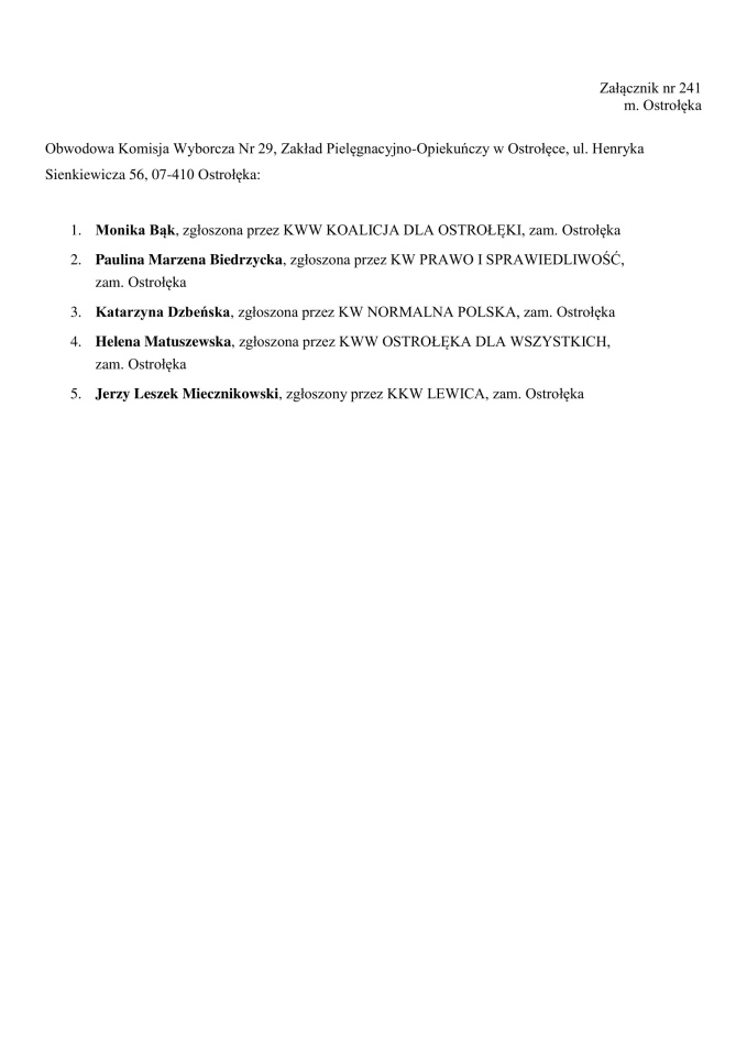 Obwodowe Komisje Wyborcze. Wybory samorządowe 2024 [18.03.2024] - zdjęcie #1 - eOstroleka.pl