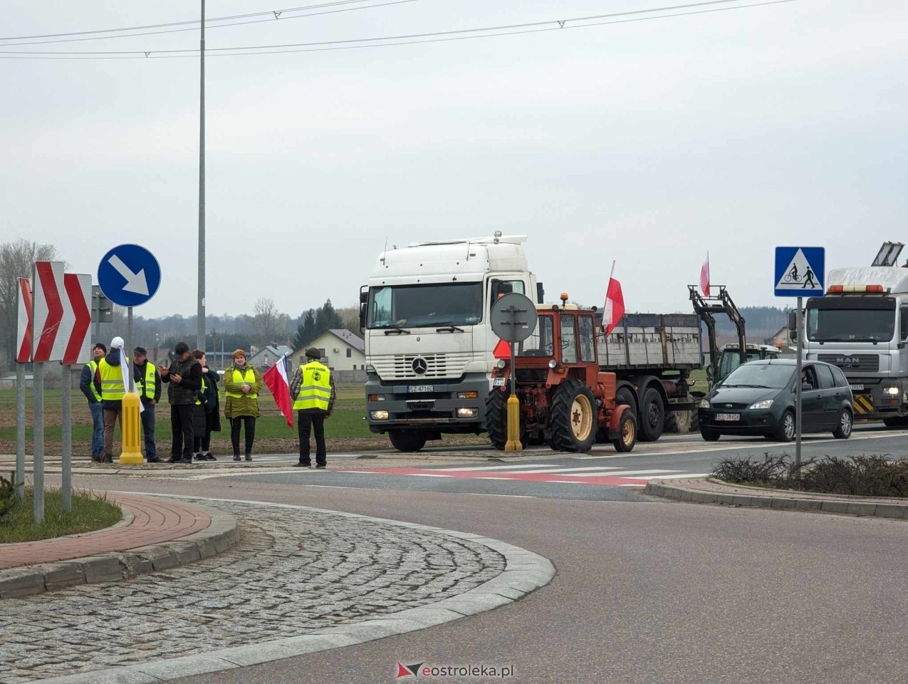 Protest rolników [20.03.2024] - zdjęcie #14 - eOstroleka.pl