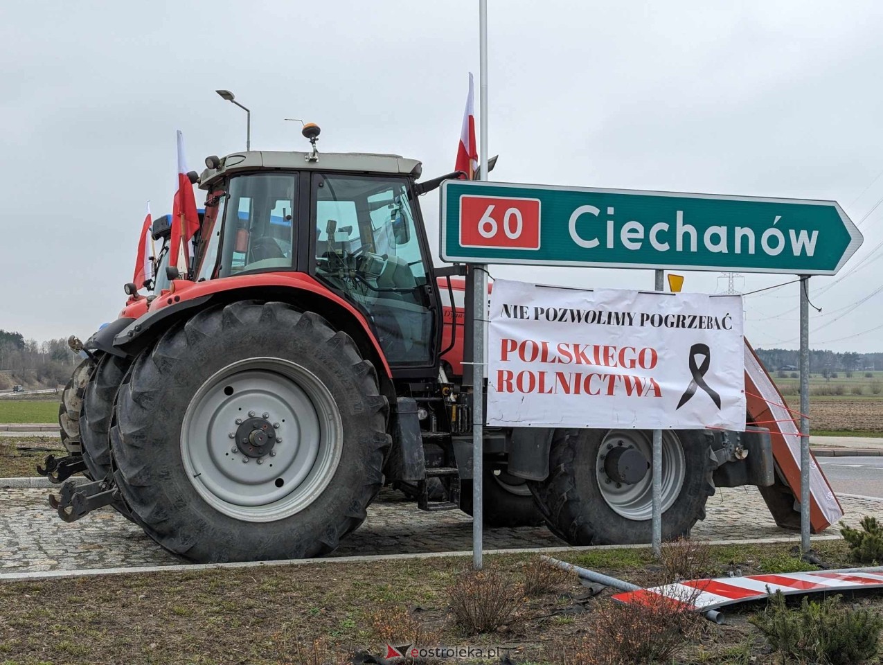 Protest rolników [20.03.2024] - zdjęcie #19 - eOstroleka.pl