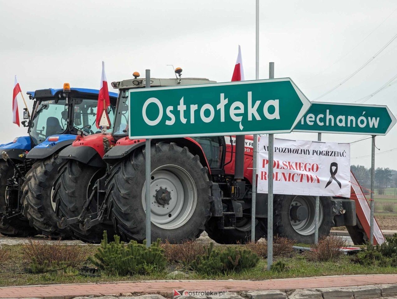 Protest rolników [20.03.2024] - zdjęcie #34 - eOstroleka.pl