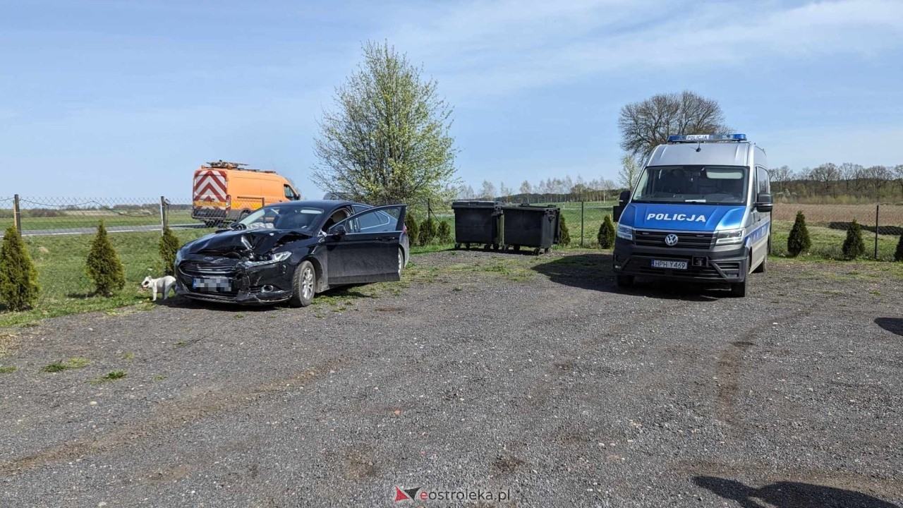 Wypadek we wsi Czernie [07.04.2024] - zdjęcie #5 - eOstroleka.pl
