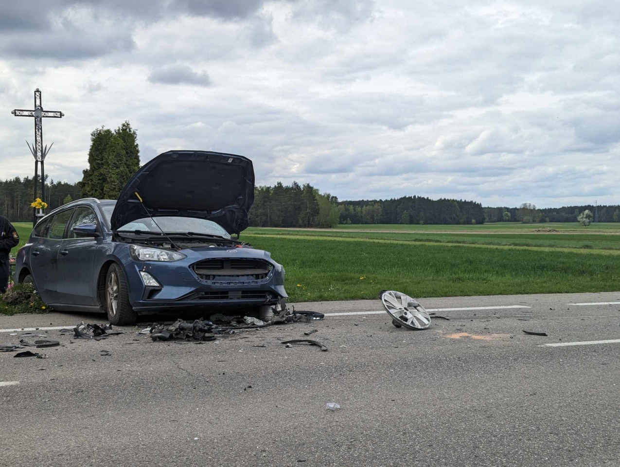 Wypadek w Żabinie [12.04.2024] - zdjęcie #21 - eOstroleka.pl