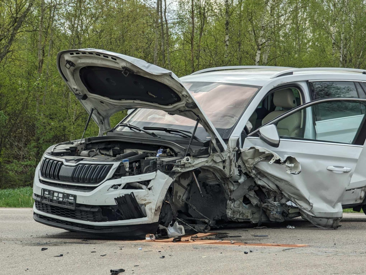 Wypadek w Żabinie [12.04.2024] - zdjęcie #18 - eOstroleka.pl