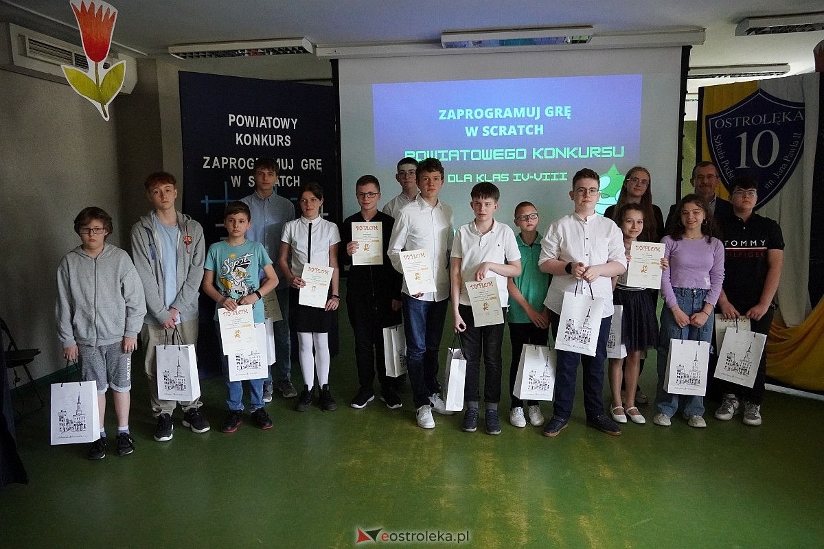 Powiatowy Konkurs “Zaprogramuj grę w Scratch” [30.04.2024] - zdjęcie #1 - eOstroleka.pl