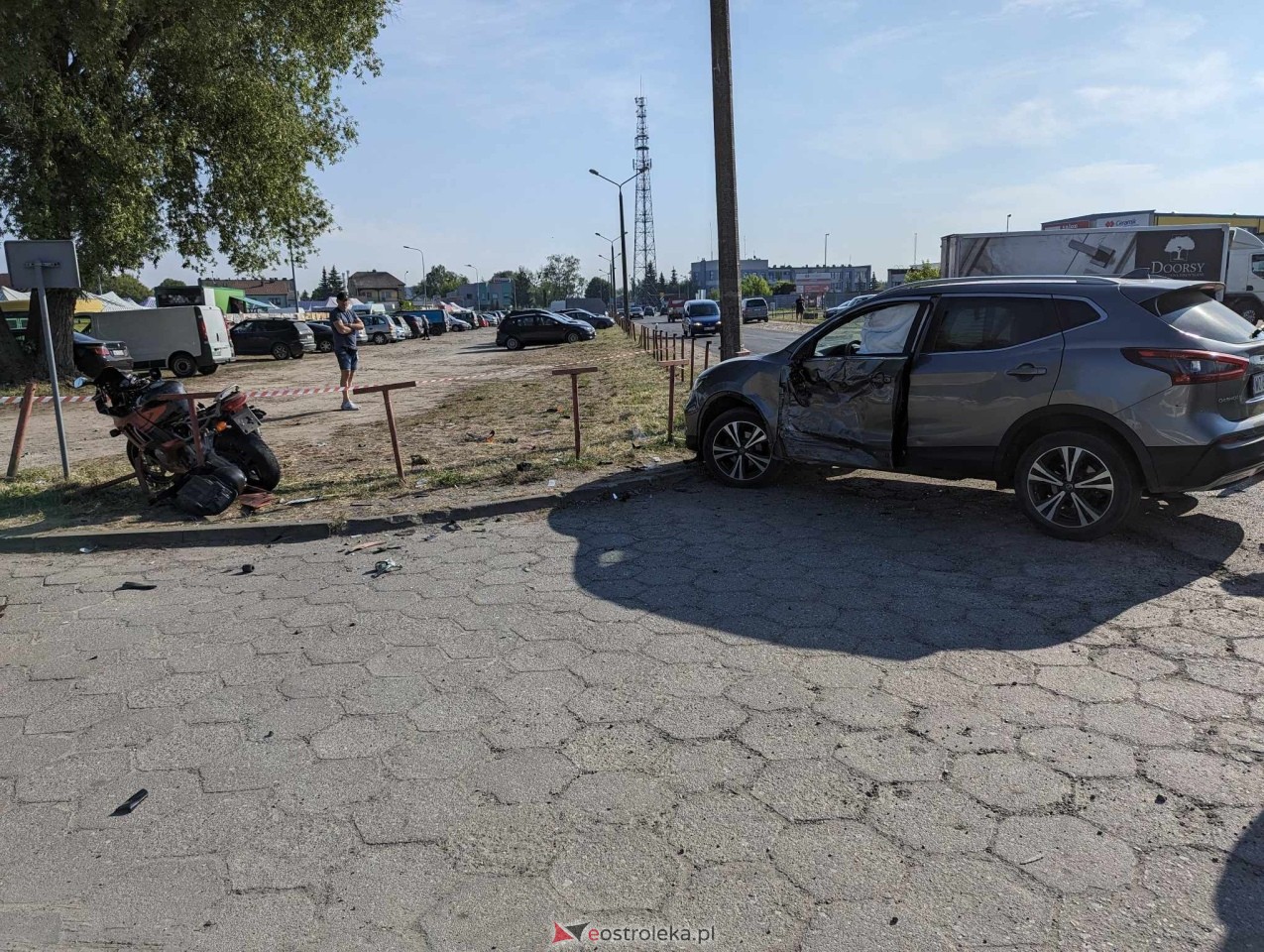 Wypadek na Zawadzkiego Zośki w Ostrołęce [21.05.2024] - zdjęcie #12 - eOstroleka.pl