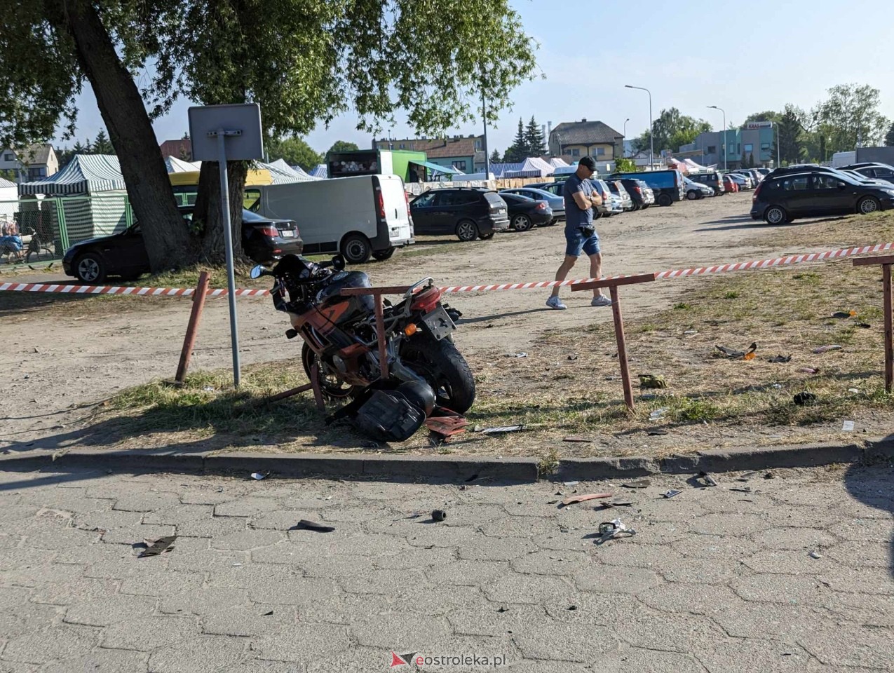 Wypadek na Zawadzkiego Zośki w Ostrołęce [21.05.2024] - zdjęcie #10 - eOstroleka.pl