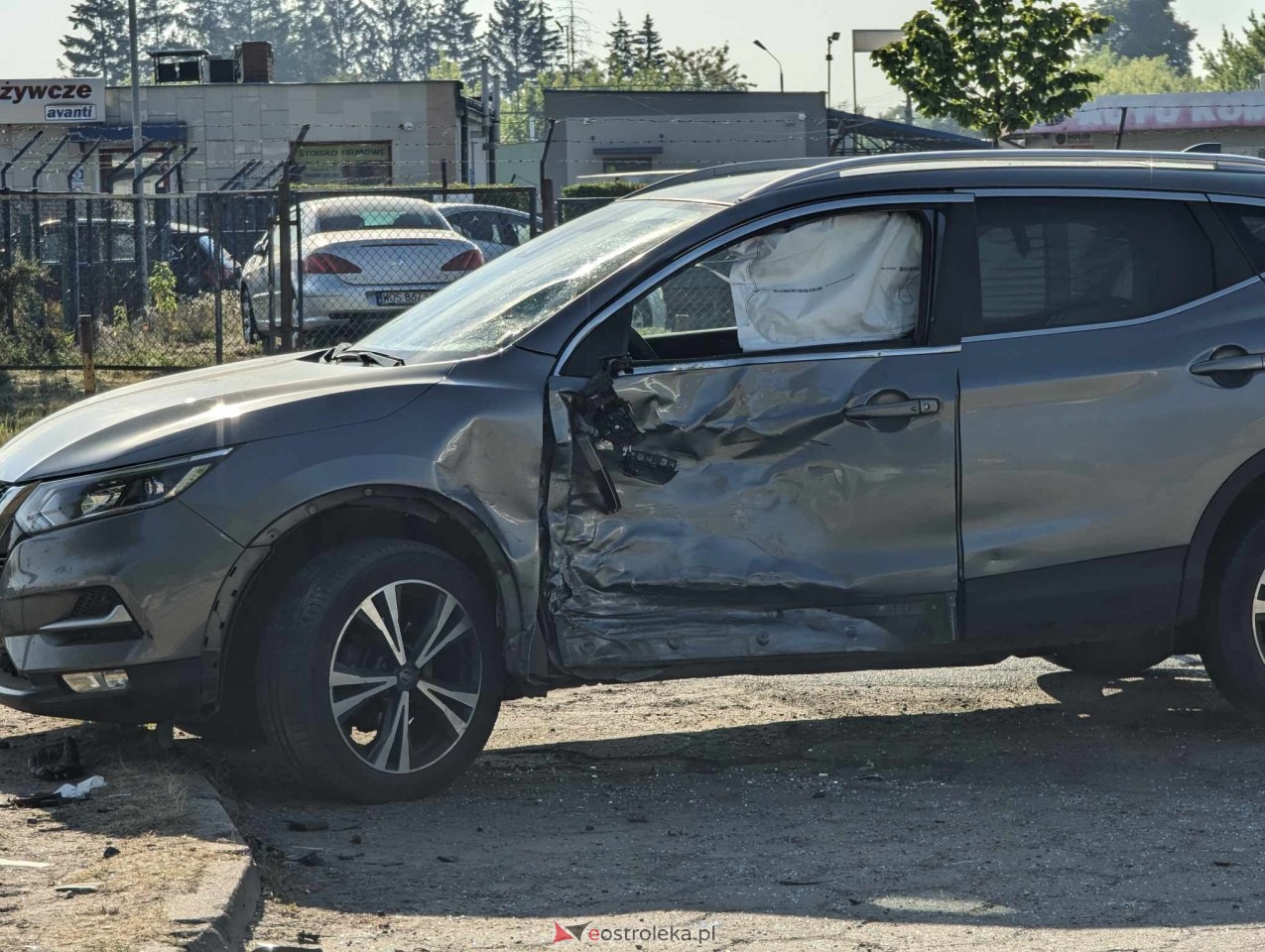 Wypadek na Zawadzkiego Zośki w Ostrołęce [21.05.2024] - zdjęcie #7 - eOstroleka.pl