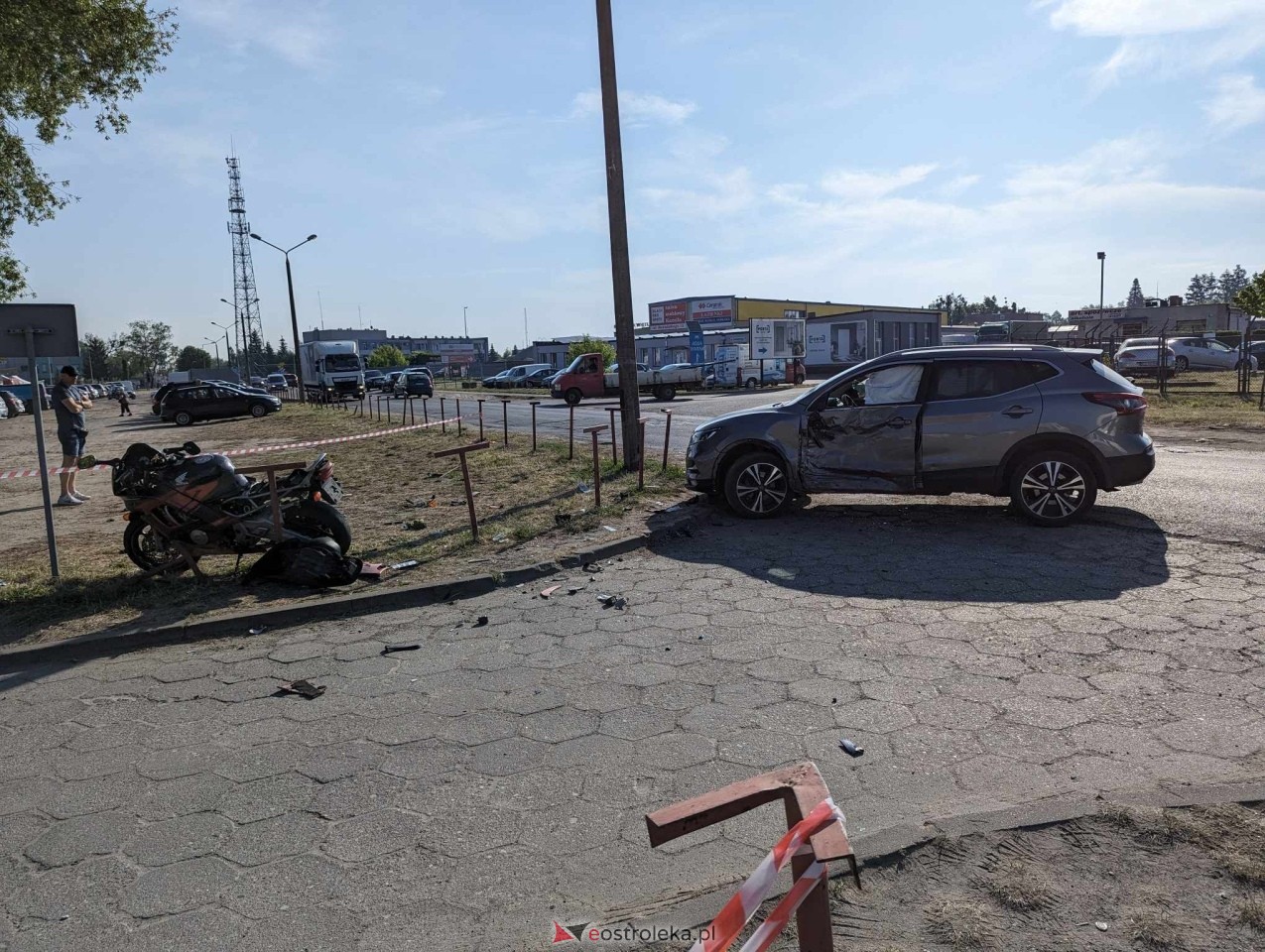 Wypadek na Zawadzkiego Zośki w Ostrołęce [21.05.2024] - zdjęcie #3 - eOstroleka.pl