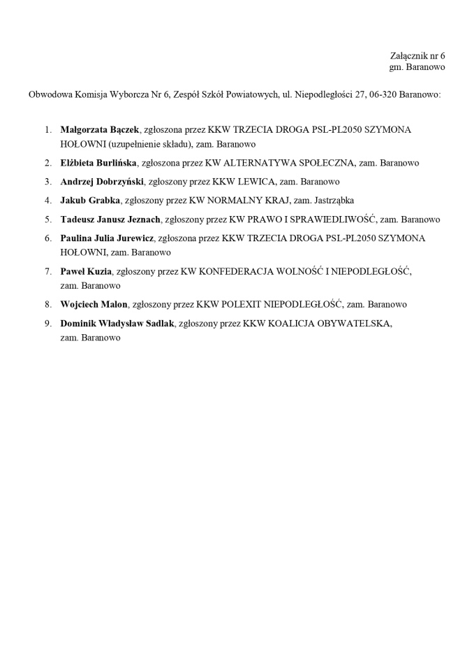 Obwodowe Komisje Wyborcze. Wybory europejskie 2024 [21.05.2024] - zdjęcie #236 - eOstroleka.pl