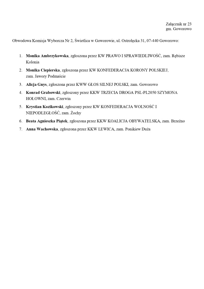 Obwodowe Komisje Wyborcze. Wybory europejskie 2024 [21.05.2024] - zdjęcie #219 - eOstroleka.pl