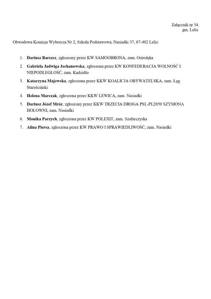 Obwodowe Komisje Wyborcze. Wybory europejskie 2024 [21.05.2024] - zdjęcie #154 - eOstroleka.pl