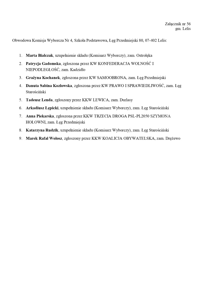 Obwodowe Komisje Wyborcze. Wybory europejskie 2024 [21.05.2024] - zdjęcie #148 - eOstroleka.pl