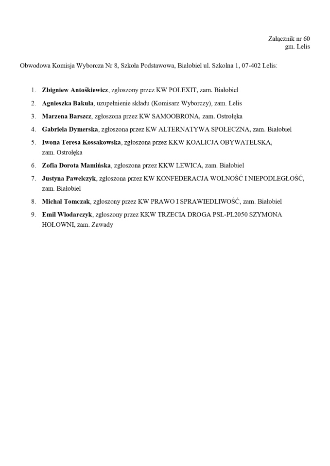 Obwodowe Komisje Wyborcze. Wybory europejskie 2024 [21.05.2024] - zdjęcie #217 - eOstroleka.pl