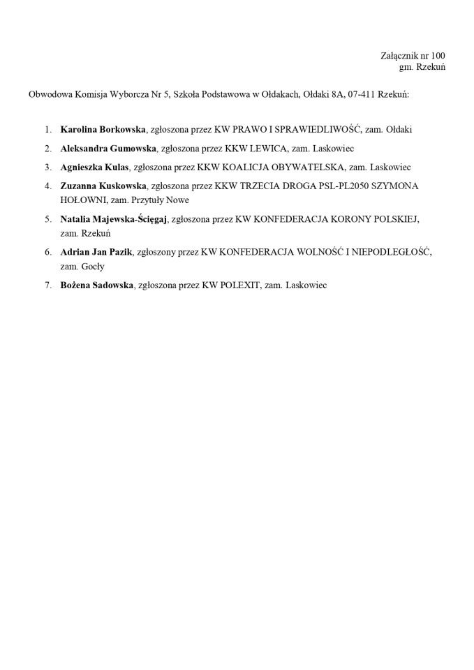 Obwodowe Komisje Wyborcze. Wybory europejskie 2024 [21.05.2024] - zdjęcie #127 - eOstroleka.pl
