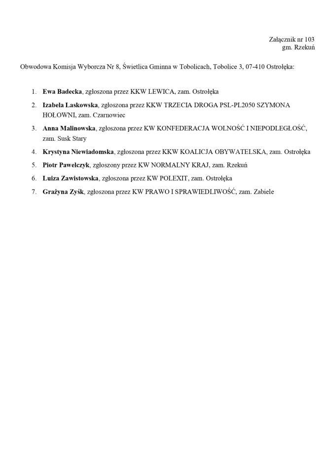 Obwodowe Komisje Wyborcze. Wybory europejskie 2024 [21.05.2024] - zdjęcie #121 - eOstroleka.pl