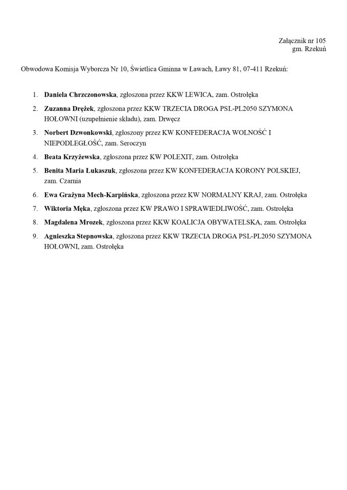 Obwodowe Komisje Wyborcze. Wybory europejskie 2024 [21.05.2024] - zdjęcie #116 - eOstroleka.pl