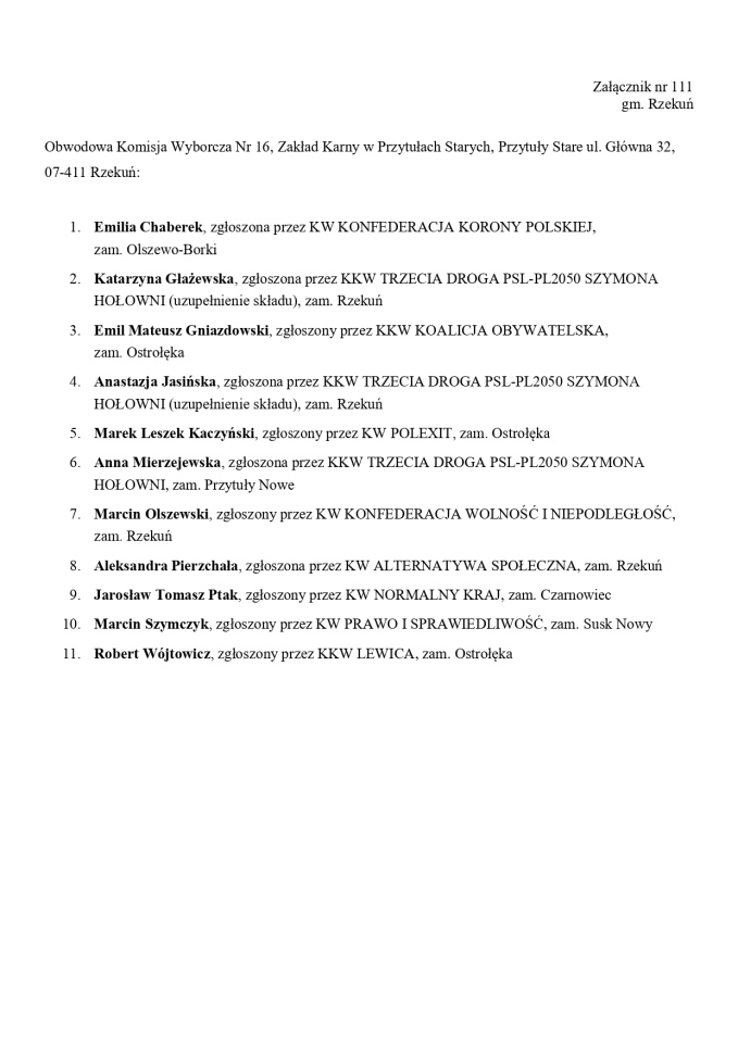 Obwodowe Komisje Wyborcze. Wybory europejskie 2024 [21.05.2024] - zdjęcie #99 - eOstroleka.pl