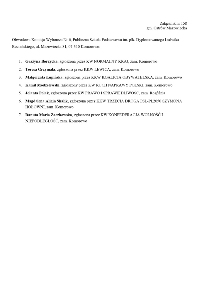 Obwodowe Komisje Wyborcze. Wybory europejskie 2024 [21.05.2024] - zdjęcie #103 - eOstroleka.pl