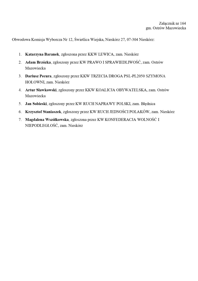 Obwodowe Komisje Wyborcze. Wybory europejskie 2024 [21.05.2024] - zdjęcie #85 - eOstroleka.pl