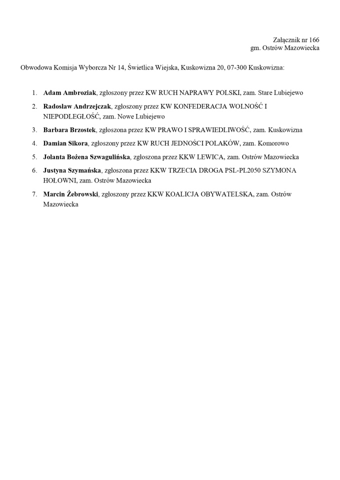Obwodowe Komisje Wyborcze. Wybory europejskie 2024 [21.05.2024] - zdjęcie #79 - eOstroleka.pl