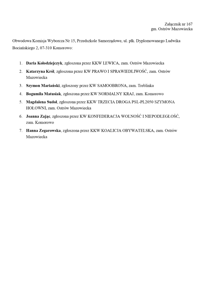 Obwodowe Komisje Wyborcze. Wybory europejskie 2024 [21.05.2024] - zdjęcie #76 - eOstroleka.pl