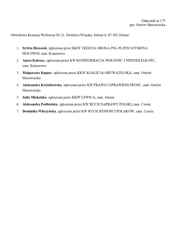 Obwodowe Komisje Wyborcze. Wybory europejskie 2024 [21.05.2024] - zdjęcie #58 - eOstroleka.pl