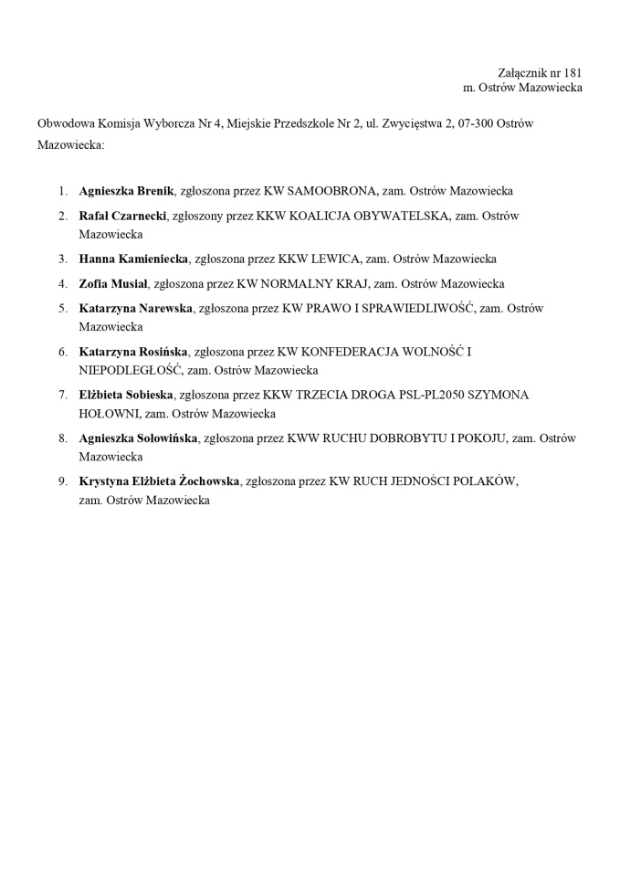 Obwodowe Komisje Wyborcze. Wybory europejskie 2024 [21.05.2024] - zdjęcie #34 - eOstroleka.pl
