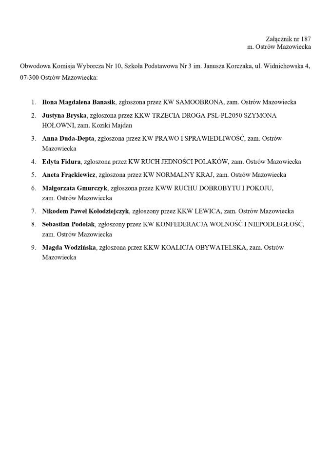 Obwodowe Komisje Wyborcze. Wybory europejskie 2024 [21.05.2024] - zdjęcie #23 - eOstroleka.pl