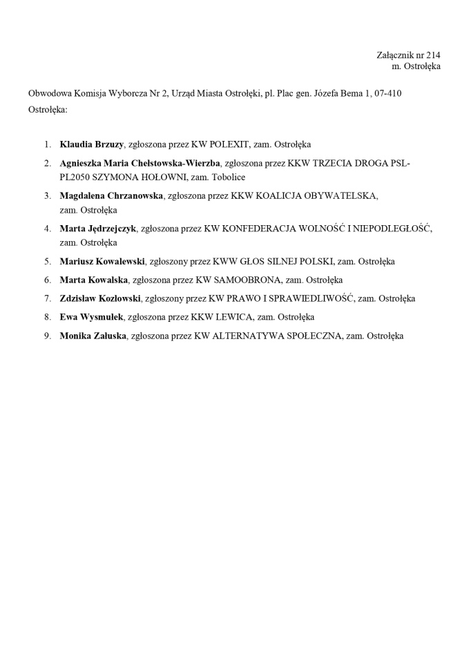 Obwodowe Komisje Wyborcze. Wybory europejskie 2024 [21.05.2024] - zdjęcie #106 - eOstroleka.pl