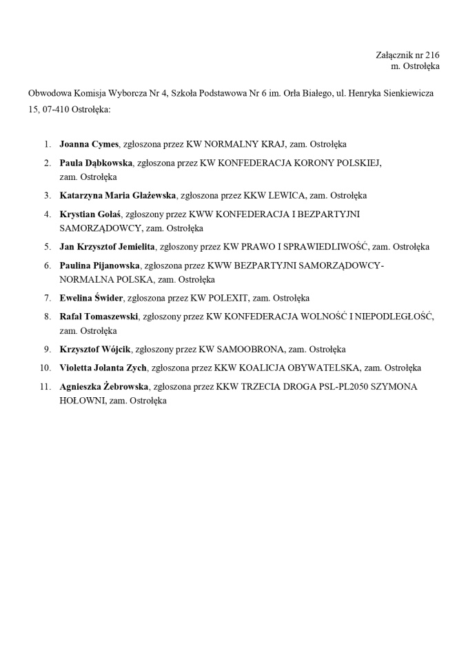 Obwodowe Komisje Wyborcze. Wybory europejskie 2024 [21.05.2024] - zdjęcie #101 - eOstroleka.pl
