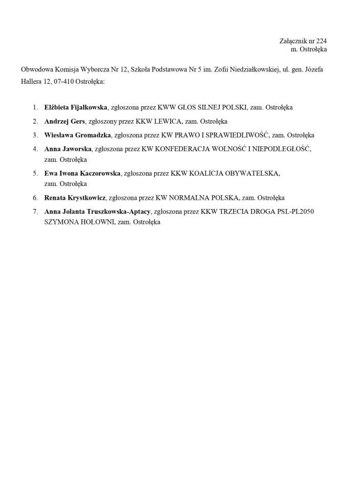 Obwodowe Komisje Wyborcze. Wybory europejskie 2024 [21.05.2024] - zdjęcie #77 - eOstroleka.pl