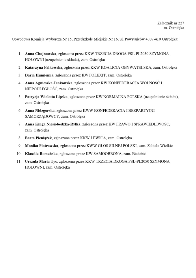 Obwodowe Komisje Wyborcze. Wybory europejskie 2024 [21.05.2024] - zdjęcie #68 - eOstroleka.pl